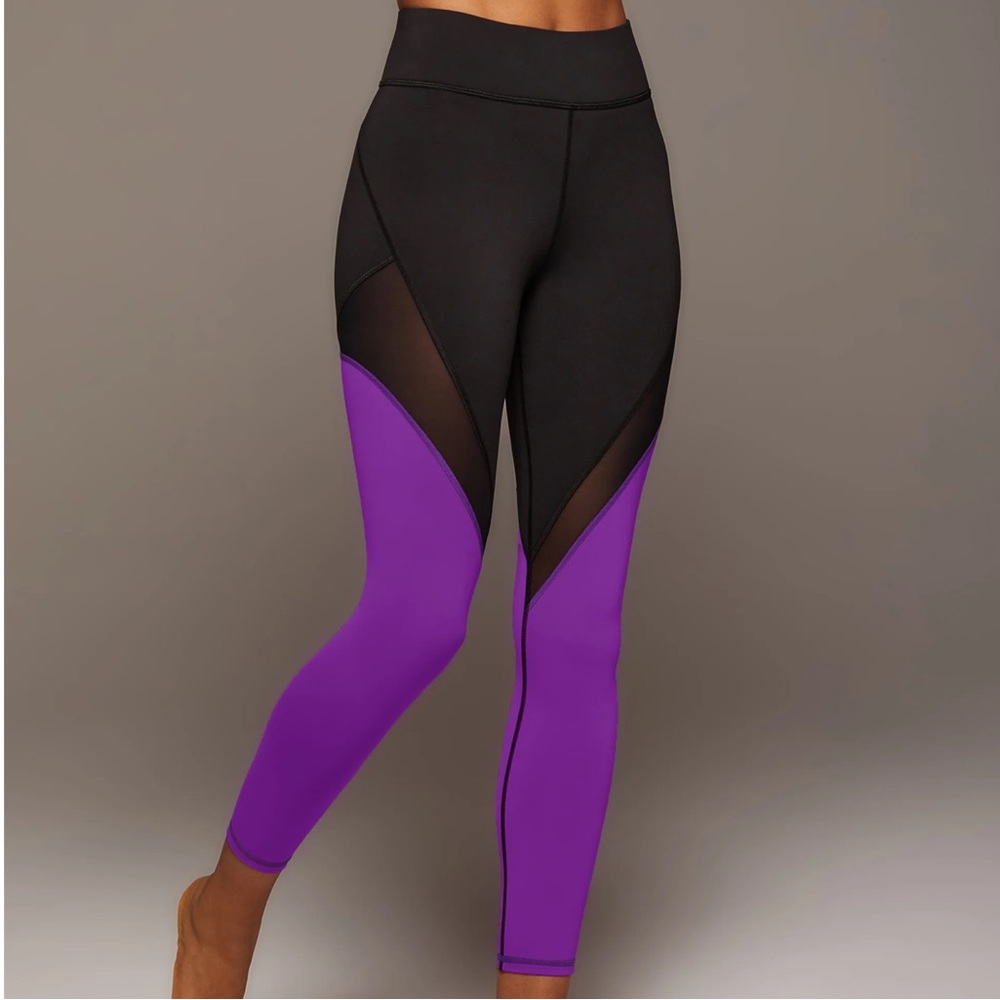 Michi Fuse Legging Orchid/Black size large. NWT
